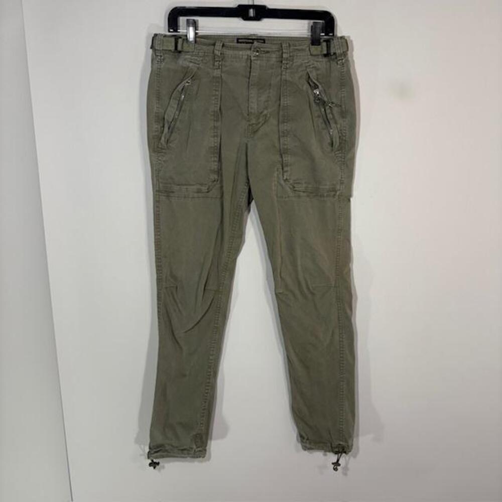 Abercrombie & Fitch Pants Womens 31x32 Green Slim Straight Canvas Utility Chino